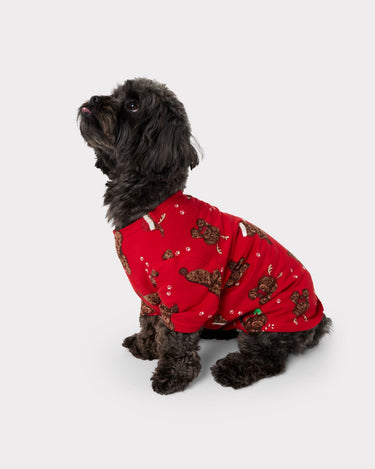 Red & White Christmas Cockapoo Print Dog Pyjamas